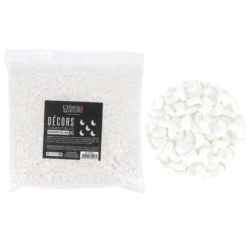 Décors comestibles croissants de lune 1 kg haute finition pour cake design