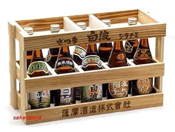 Amazon.co.jp: 薩摩酒造 よいしょ白波(木箱型ケース入りミニ