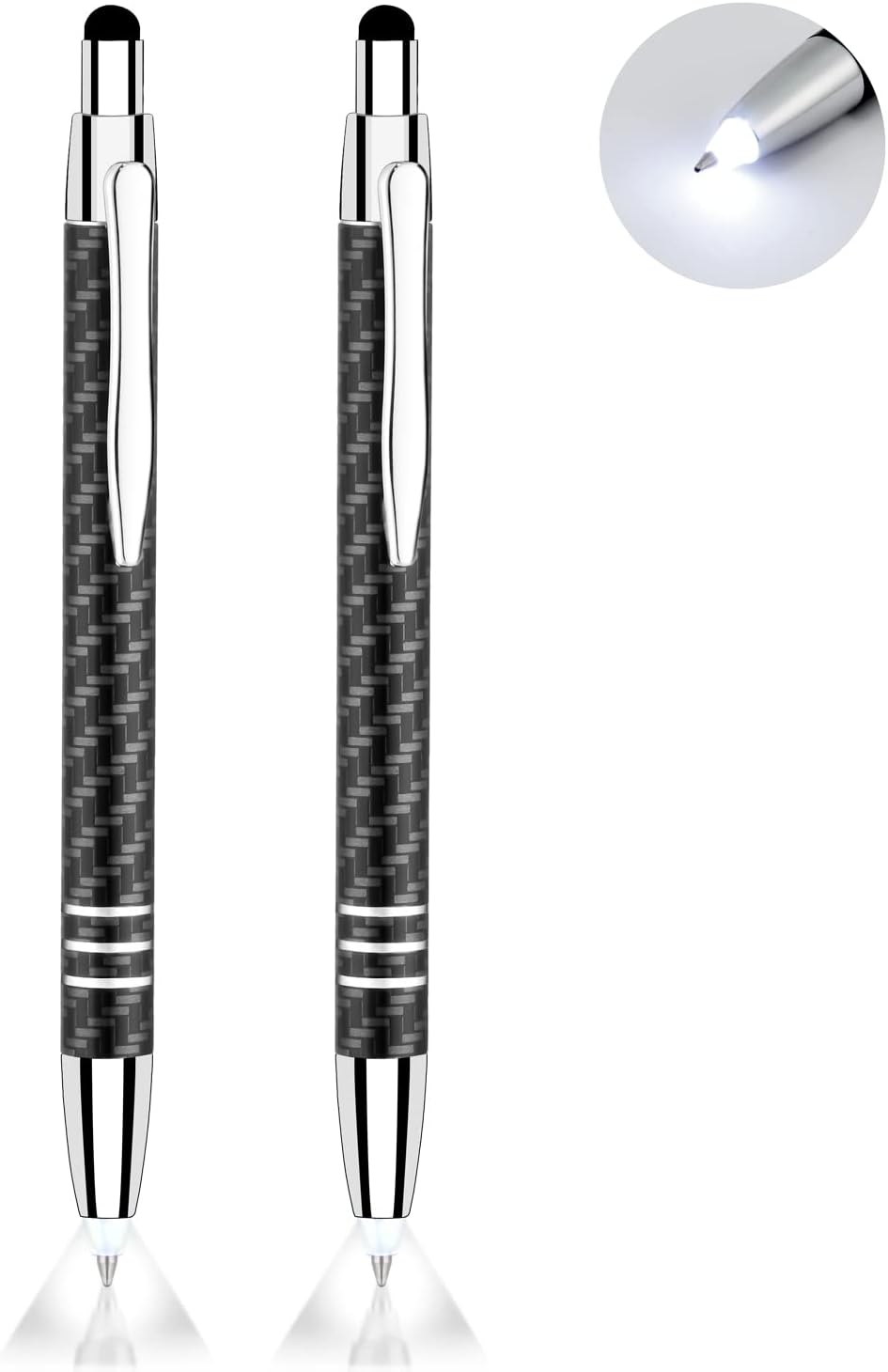 Pen with Light, 3in1 Lighted Tip Pen with Capacitive