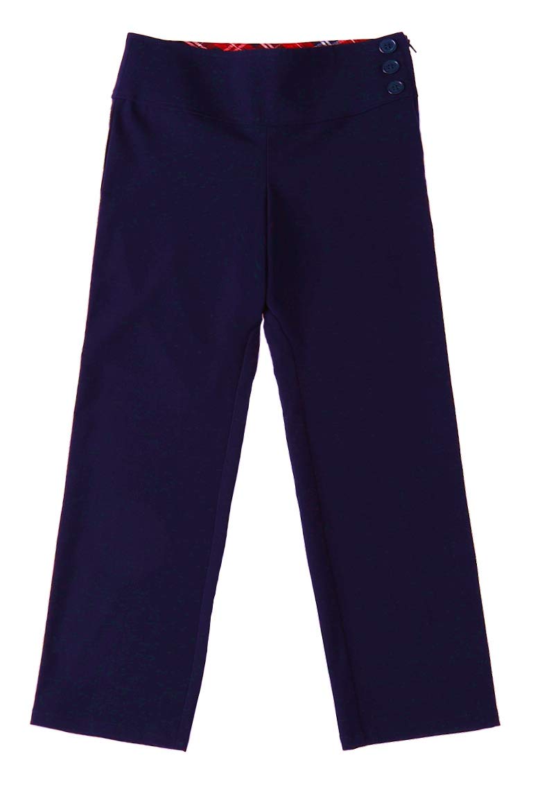 Bienzoe Niño Uniformes Escolares Elástico Poliéster Cintura Ajustable Pantalon