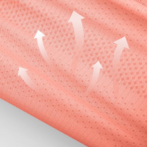 Image of MathCat Seamless Workout Tops for Women Short Sleeve Yoga Running Shirts,Breathable Athletic Compression Shirt Women XS-XL