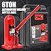 DNA Motoring 6 tons / 13228 lbs Lifting Automotive Welded Hydraulic Bottle Jack for Repair Vehicle, Pickup, Truck, w/Manual Handle, Red,TOOLS-00355