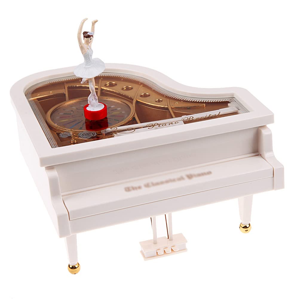 Nuevo Modelo de Piano clásico romántico Caja de música Bailarina de Baile manivela Cajas Musicales cumpleaños Boda Regalo de Amor decoración del hogar