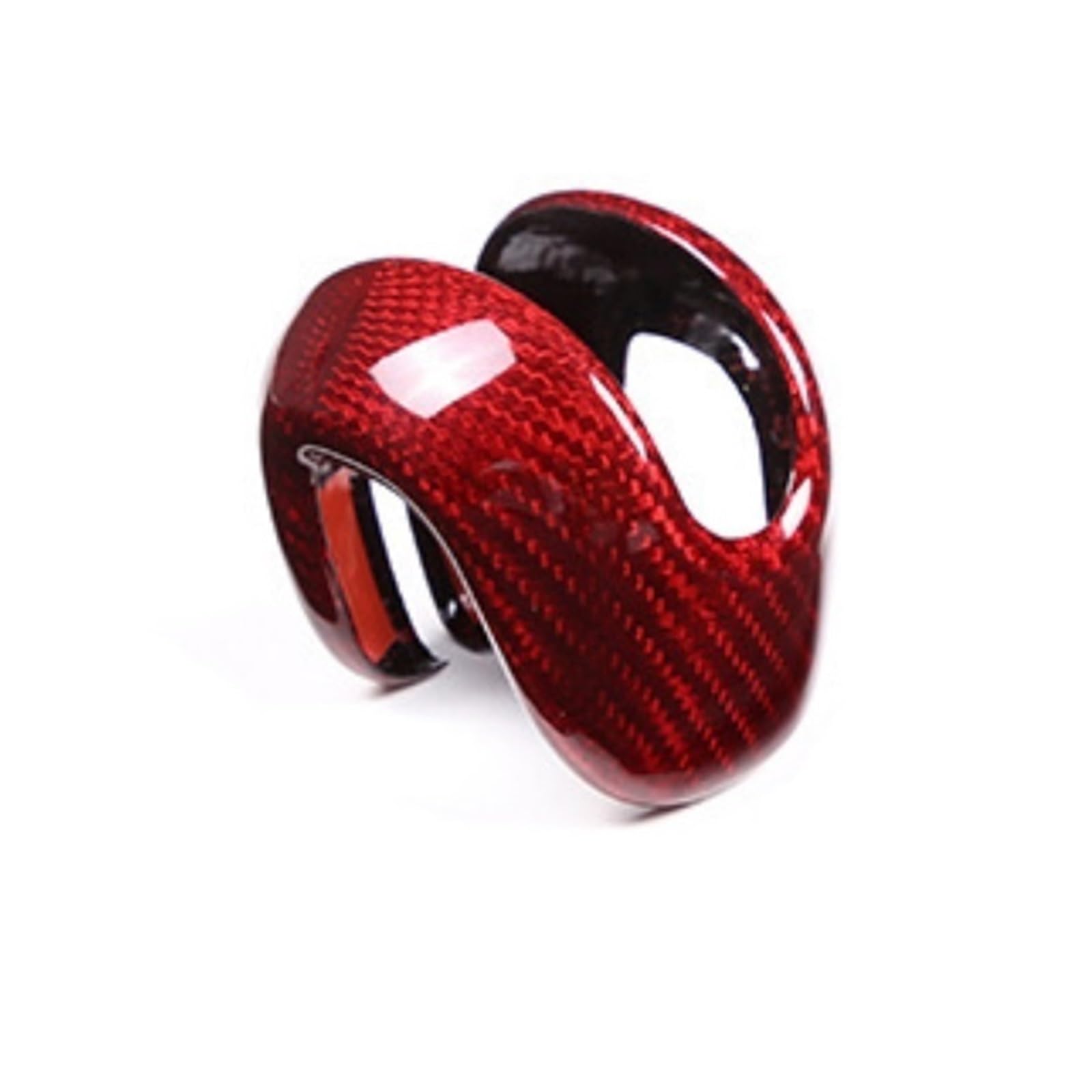 QBKGMEWCA Gear Shift Knob Interior Upgrade Cover Compatible for Porsche 2022-23 Macan Genuine Carbon Fiber