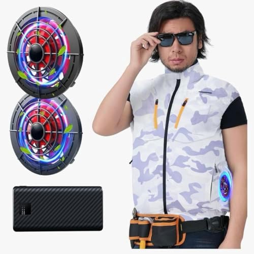 空調作業服 ベスト【体感温度15℃低減】 24V強力 空調作業服 【体感温度