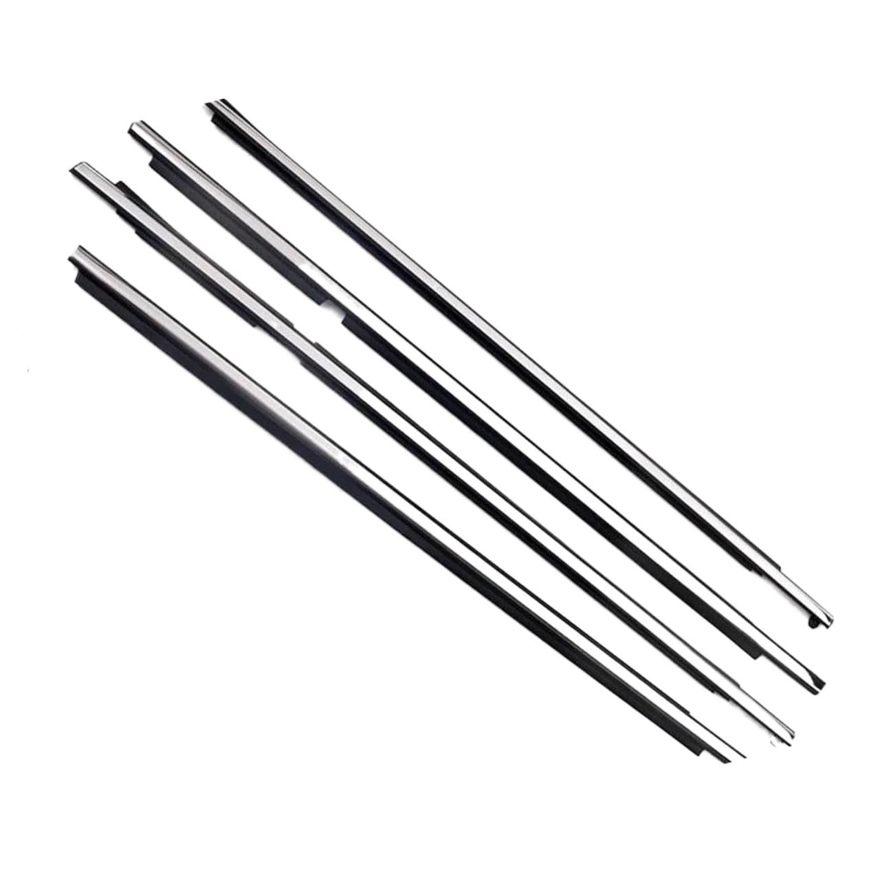 Hlwxmdz One Color 75711-60061 4Pcs Chrome Window Rubber Weatherstrip Trim For Toyota For Land Cruiser For Prado 120 2003-2009 For Gx470 Car Window Seals