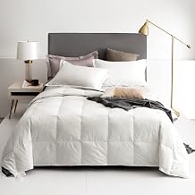 King Size Feather Down Comforter - 750 FP Summer Lightweight Hotel Grade Duvet Insert or Stand-Alone Quilt White, 106''x 90''