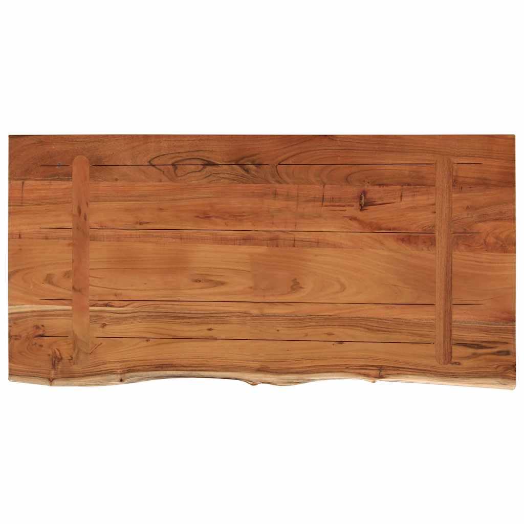 vidaXL Dessus de Table Bois Massif Acacia 80x40x3,8 cm Rectangulaire, Planche de Remplacement pour Table à Manger