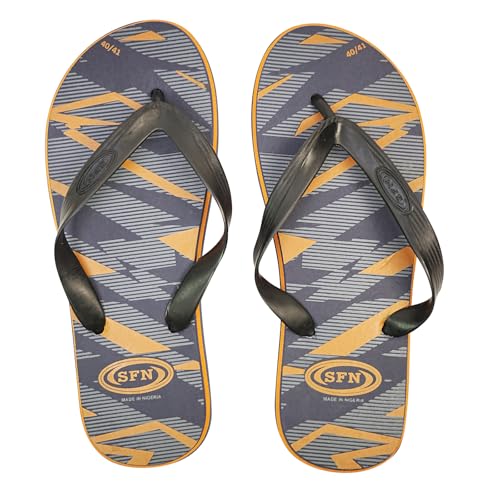 Men's Quick-Dry Non-Slip Flip Flops – Lightweight Beach Sandals for Summer, Comfortable Thong Slippers for Outdoor, Pool, Vacation (Black & Brown)