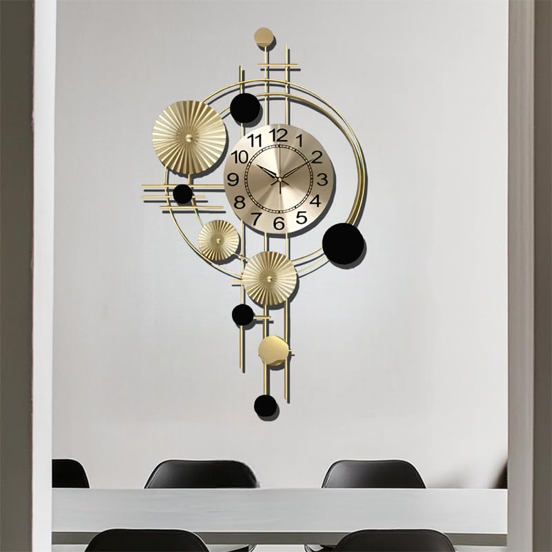 See full amazon price history chart for KT Decor Precision Crafted Modern Golden Metal Wall Analog Clock, Suitable for Any Room-Living Room, Bedroom, Dining Room, Kitchen, Bathroom, Office, or Hallway. (36x21 Inch) KT Decor Precision Crafted Modern Golden Metal Wall Analog Clock, Suitable for Any Room-Living Room, Bedroom, Dining Room, Kitchen, Bathroom, Office, or Hallway. (36x21 Inch) (B0DD4HLVMN) Amazon Price History, Amazon Price Tracker