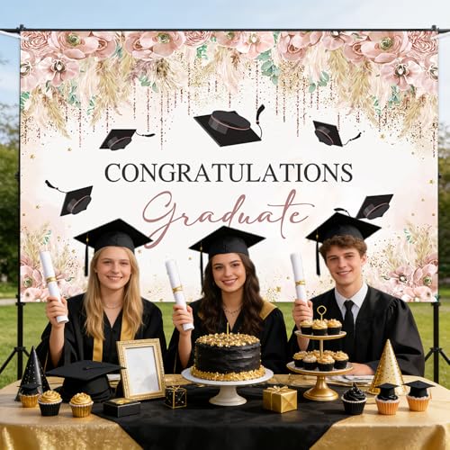 Fondo Fotográfico 7x5ft para Graduación AIBIIN miniatura 4