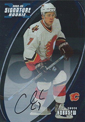 (HCW) 2002-03 BAP Signature Series CHUCK KOBASEW Autograph Auto UD 00390