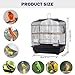 Portable Travel Bird Cage 20.5 Inch, Small Bird Cage for Cockatiels Lovebirds Parakeets Canaries Conure | Cage for Small Birds Inside The House