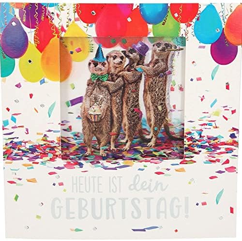 Depesche 11130-009 - Biglietto Di Auguri 3D Con Musica E Luce Per 70° Compleanno - 15,5x15,5cm Con Busta