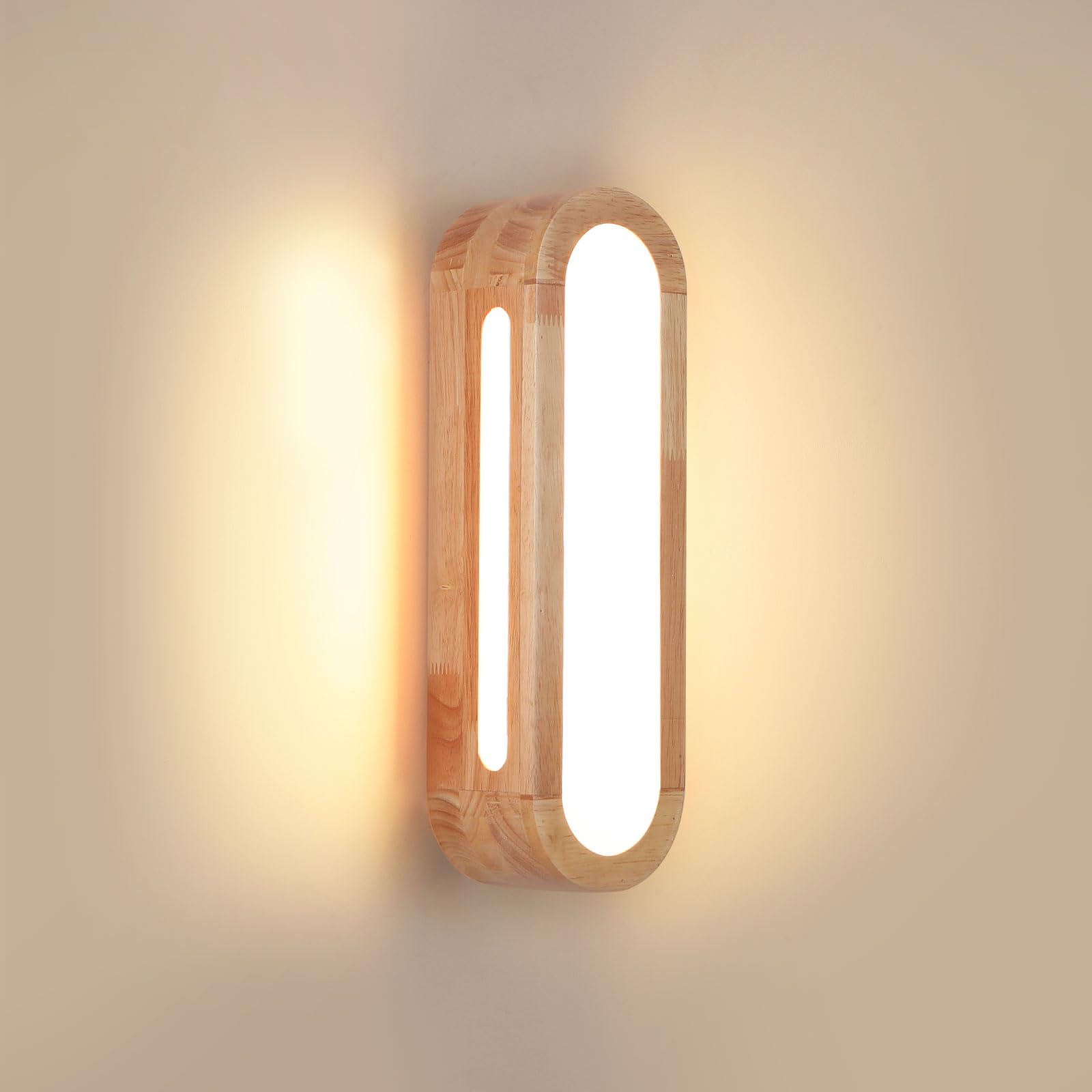4768507 Bois Applique Murale Intérieure Moderne 3000K LED Lampe