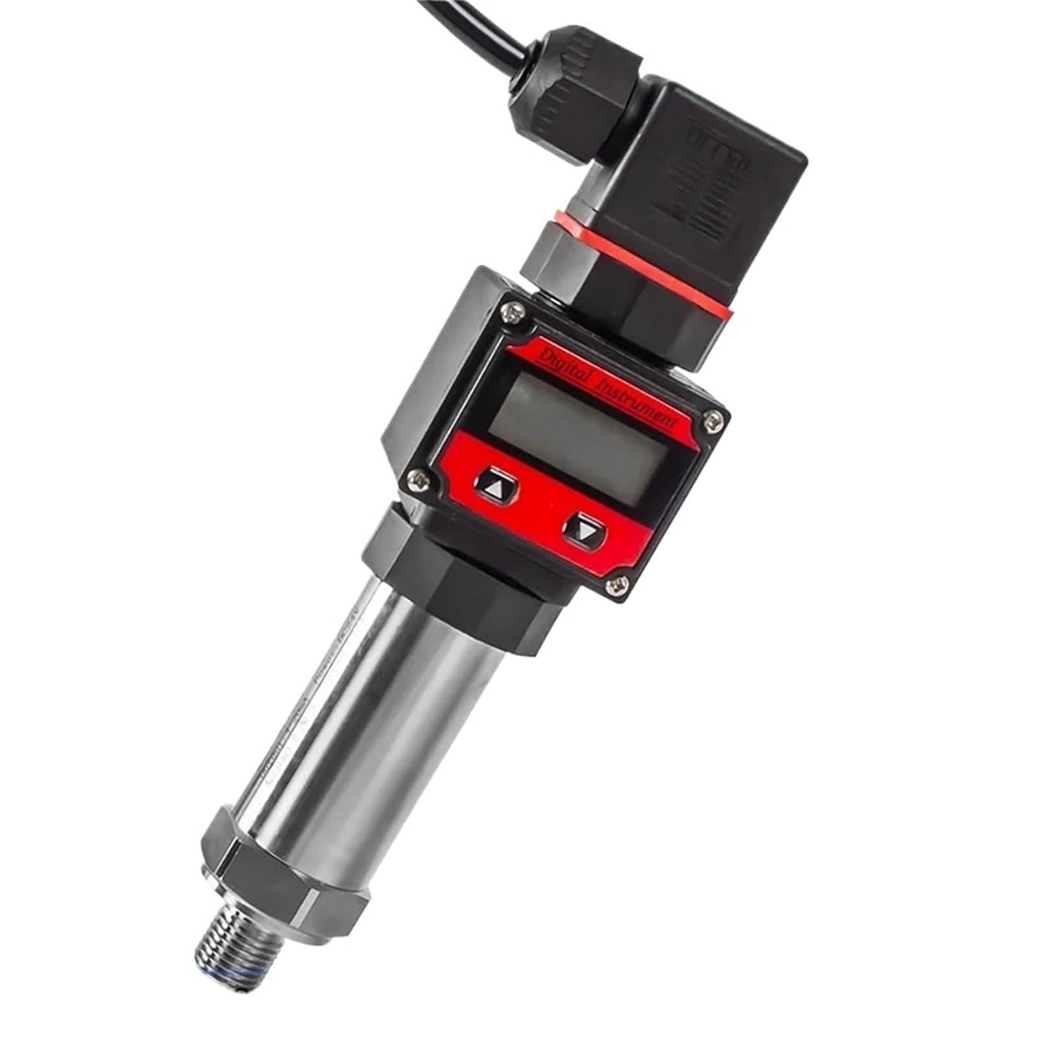Pressure Transmitter Digital Display -1bar-0bar-600 bar 10bar Gauge 4-20mA RS485 M20*1.5 LCD Hersman Pressure Sensor(0-5V,0-50bar)