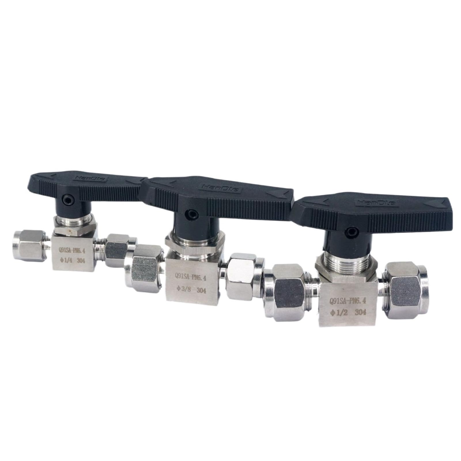 Vanne à bille inox 304 miniature 1/8 contre les fuites de micro-canalisations