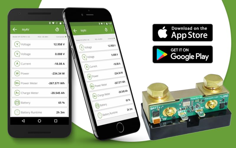 PowerMon-5S - 500A Bluetooth LE Advanced Battery Monitor/DC Power Meter with Data Logging