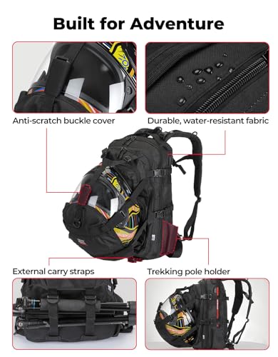 KEMIMOTO Helmet Backpack with USB Port