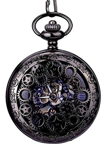 Copper Vintage Quartz Pocket Watch Necklace Pendant Chain Men Women (B0D2L51CK1) Amazon Price History, Amazon Price Tracker