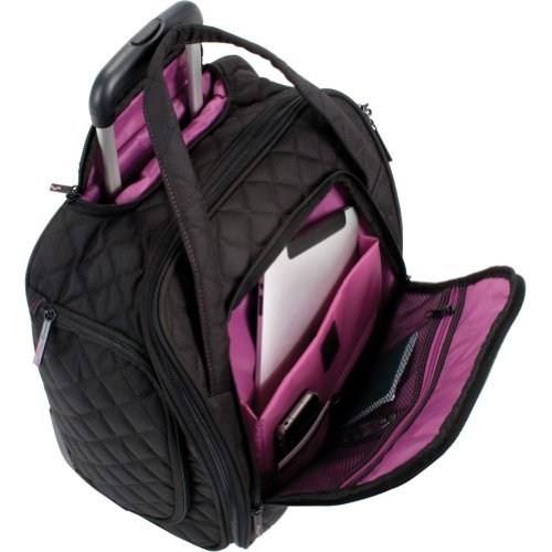 DELSEY Paris Rolling Under Seat Tote Bag, Black, One Size - Image 3