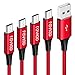 Produktbild RAVIAD Micro USB Kabel, [4Pack 0.3m+1m+2m+3m] 3A Micro USB Ladekabel Android Schnellladekabel für Samsung Galaxy S7 Edge/S7/S6/J3/J7/Note 5, Huawei, Wiko, Sony, Nexus, Nokia, Kindle, Echo Dot