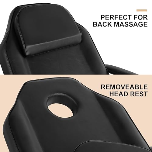 Miniatura 3 de Artist hand Mesa facial hidráulica, silla de tatuaje, cama de masaje ajustable profesional para esteticista, belleza, spa, cama de pestañas para