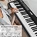 Digital Piano 88 Key Full Size Semi Weighted Electronic Keyboard Piano Set with Stand,Built-In Speakers,Electric Piano Keyboard with Sustain Pedal,Bluetooth,MIDI/USB/MP3 for Beginners Adults/81x