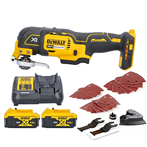 DEWALT DCS355N Oscillating Multi-Tool 18V li-ion Cordless Brushless 2 x 5Ah