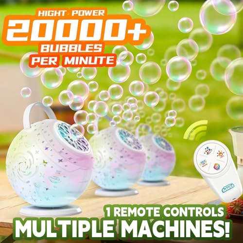 Machine à bulles rechargeable rotative 360° pour animation extérieure - 4