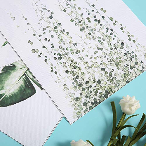 Atyhao Quadro su Tela - 3 pezzi/set Piante Verdi