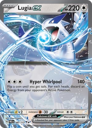Pokemon - Lugia ex 082/131 – Prismatic Evolutions – Double Rare – Foil Single Card