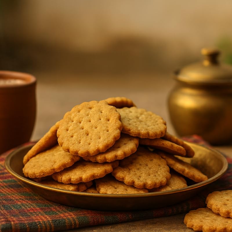 The 1970 Shop Atta Mathri | Crispy Whole Wheat Mathri Snack | Made with Desi Ghee & Groundnut Oil | Crispy Crunchy Healthy Snack | No Maida, No Preservatives | Namkeen Mathi | 200g-image-42