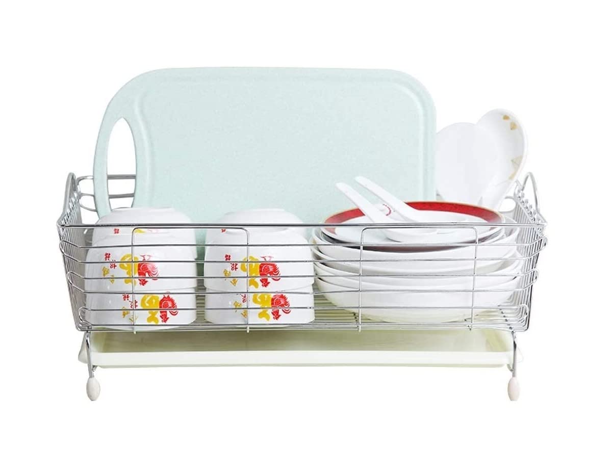 Escurreplatos, Rejilla escurridora Estante Creativo para Platos, Fregadero De Acero Inoxidable, Escurridor, Cesta Lavado, Suministros Cocina Soporte para Platos