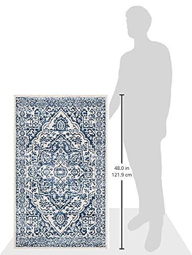 Tapete decorativo SAFAVIEH Brentwood 2x4 pies azul gris miniatura 2