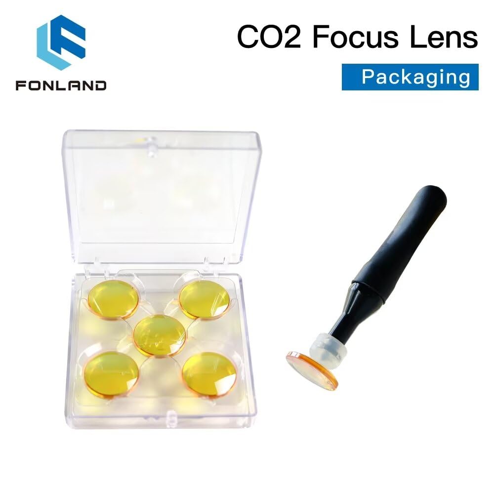 5 lenti di messa a fuoco laser CO2 USA CVD ZnSe DIA 20 mm FL 38.1/50.8/63.5/76.2 mm per macchina di incisione laser CO2