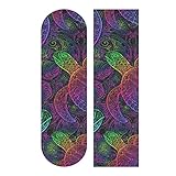 Aflyko Turtles Neon Skateboard Grip Tape Sheet Bubble Free Longboard Scooter Griptape 9" × 33"