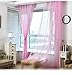 Kids Room Window Curtain Decoration Rod Pocket Process Multiple Sizes Star Voile Curtain/Drape(1 Panel)