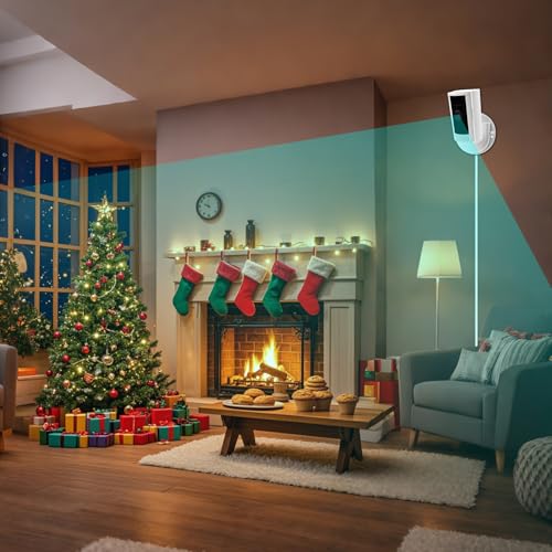 Image of 3 Pack Adhesive Wall Mount Bracket for Ring Indoor Cam,Strong VHB Stick On,No Drilling Camera Mount for Ring,Two Ways Installation with Tape and Screws