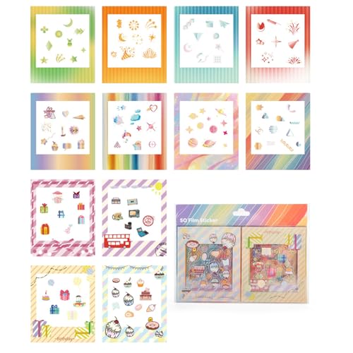 12PCS Photo Border Stickers for Instax Square Film