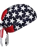 American Flag USA Skull Cap Head Wrap Biker Bandana DO-RAG DOO RAG DU RAG ...
