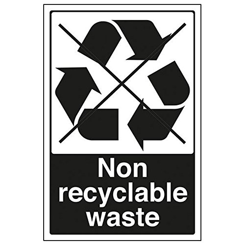 VSafety 73009AU-R'Non Recyclable Waste' Sign, Portrait, 200