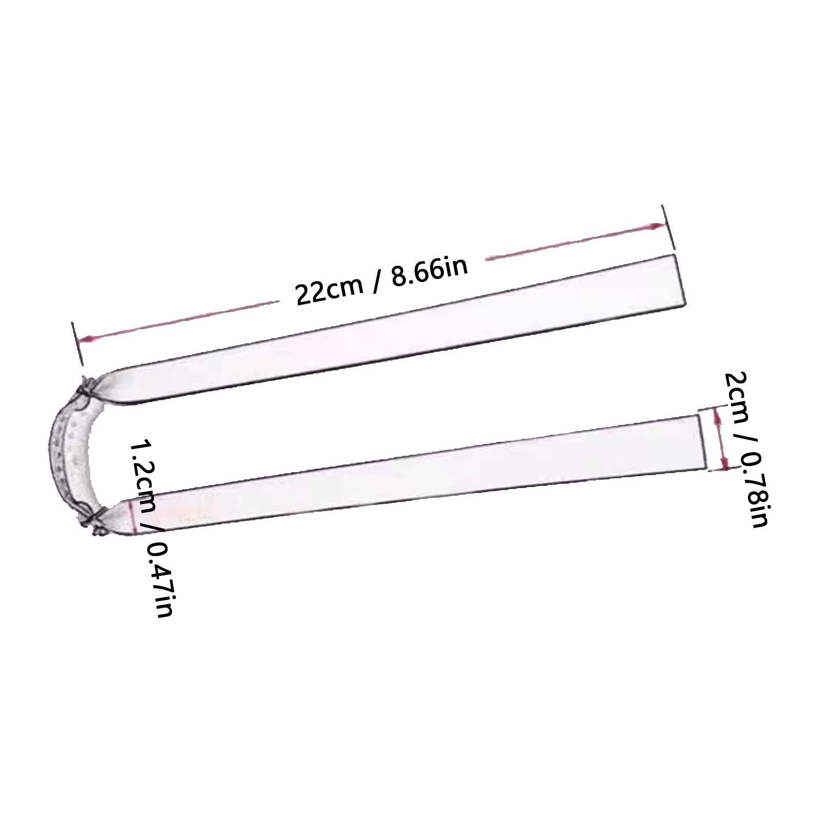 Proca na kamienie - 12 sztuk 2,0 mm taśm do slingshotu - Zgrubiałe profesjonalne gumowe taśmy do katapult myśliwskich - Mocne zamienne taśmy do twill slingshotu