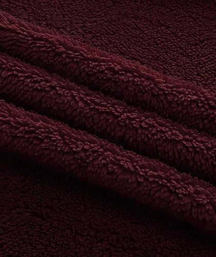 Image of GEEK LIGHTING Mens Fleece Lined Hoodies Zip Up Waffle Knit Thicken Hooded Sweatshirts Winter Jackets