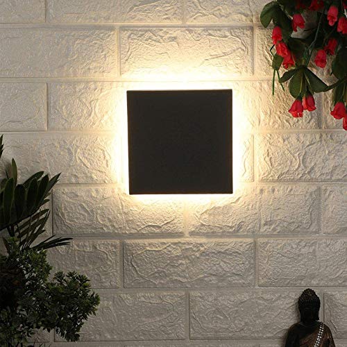 Image of ELIANTE Metal Outdoor Wall Light Grey for Living Room, Bedroom, Dining Room, Kitchen | 2 Years Warranty | Inbuilt LED