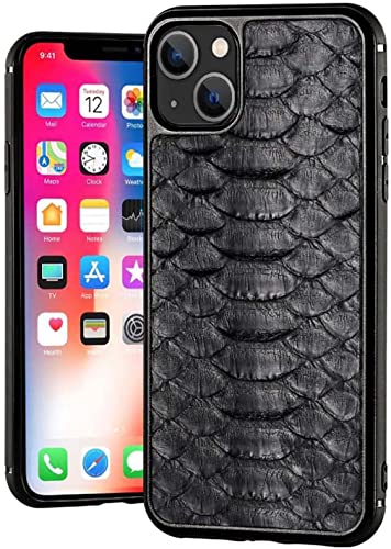 Étui cuir python iPhone 13 Mini KANUZ 5,4 pouces antichoc
