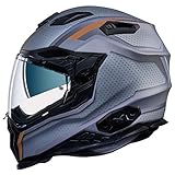NEXX X.WST 2 Motrox Titanium Matte Orange Touring Motorcycle Helmet (XL)