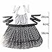 Hyzrz Cute Retro Apron Vintage Maid Polka Dot Kitchen Cooking Aprons for Women Ladies Girls (Red Rose)