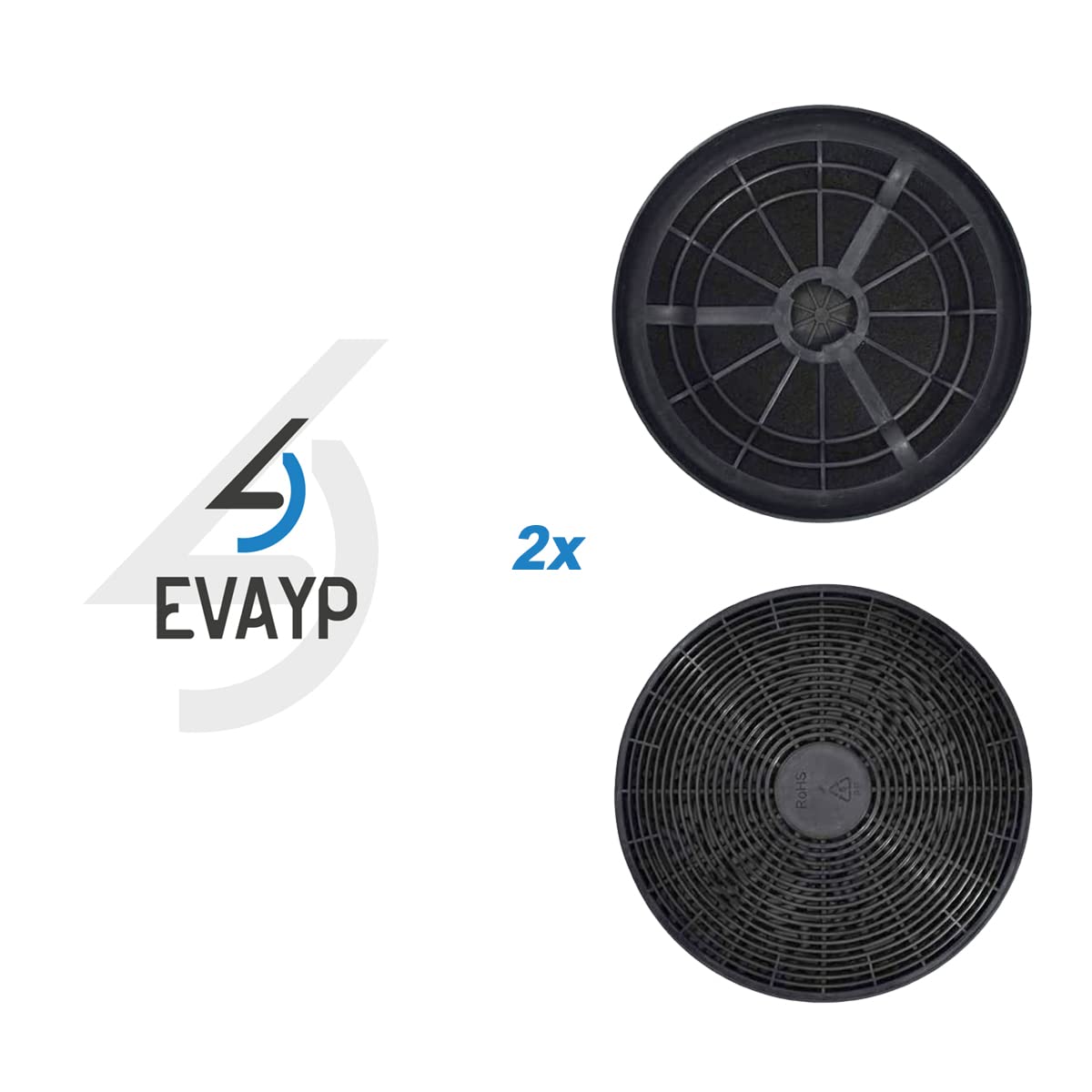 / 2x Aktivkohlefilter/passend für Boaman - Hanseatic - PKM - Exquisit- Respekta / CF110 MIZ0023 KF561 K606 DU652 AS0015184 CF 110 für Küchenhauben Dunstabzugshauben