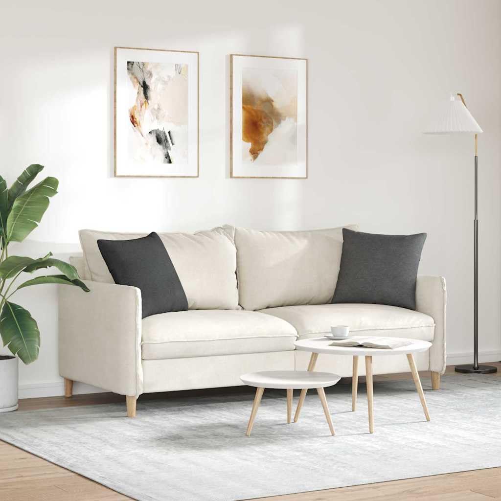 2 Stück Sofakissen Dekokissen Wohnkissen 45 x 45 cm Dunkelgrau Cordstoff Bezug Abnehmbar Reißverschluss Weich Plüschig Für Wohnzimmer Schlafzimmer Lounge